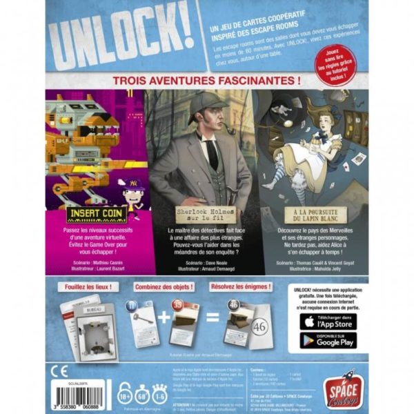 Unlock Heroic Adventures - boite verso