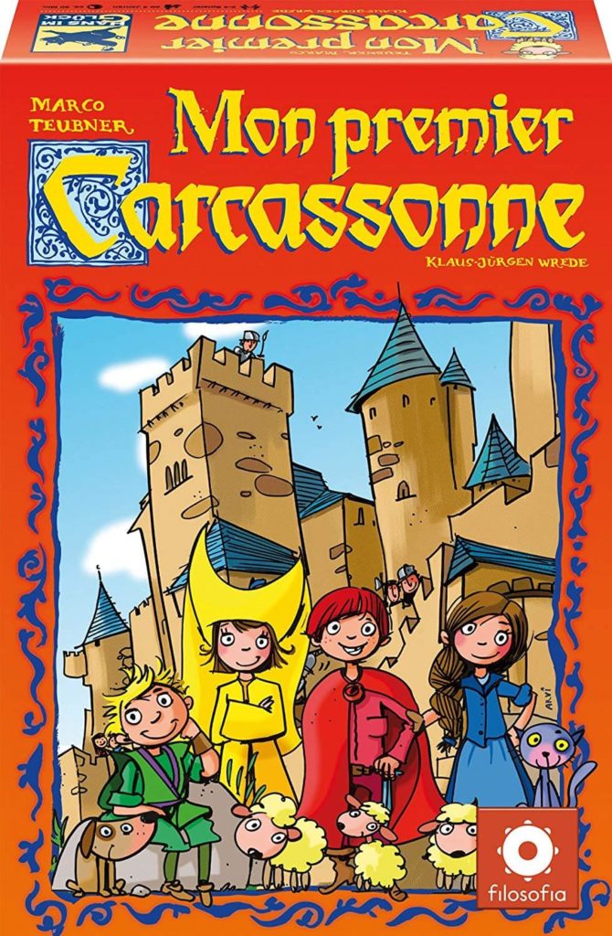 Mon Premier Carcassonne Boite parmi les meilleurs jeux de société 4 ans