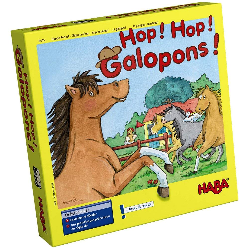 Hop ! Hop ! Galopons ! le meilleur jeu pour enfant de 3 ans aimant les chevaux